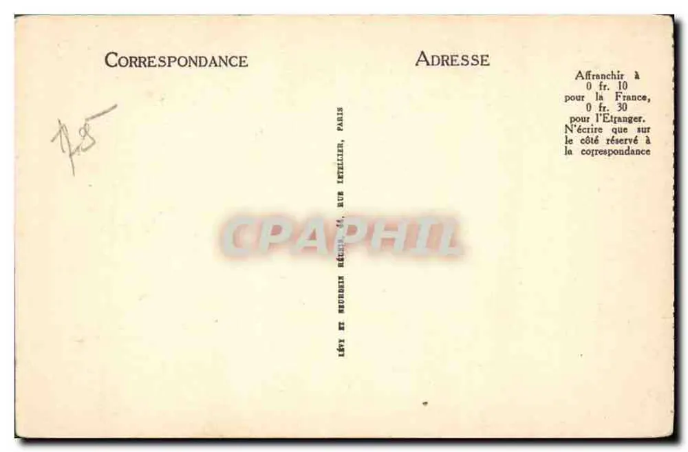 Museu do Louvre — Estátua do Escravo de Michel-Ange — Editor LL, n° 894 - Verso