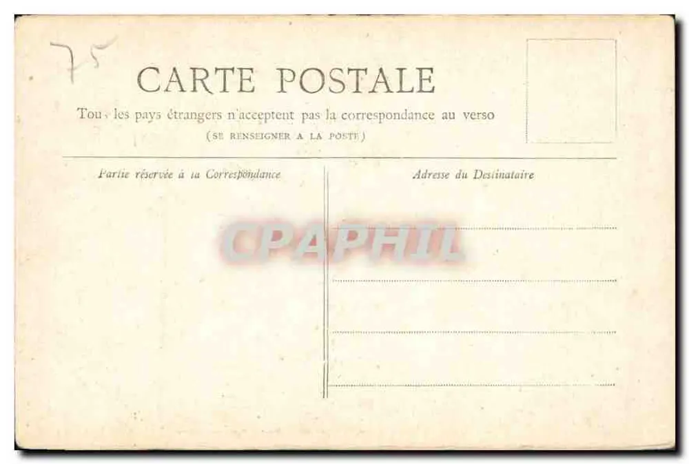 Praça da República — Paris — Coleção Petit Journal - Verso