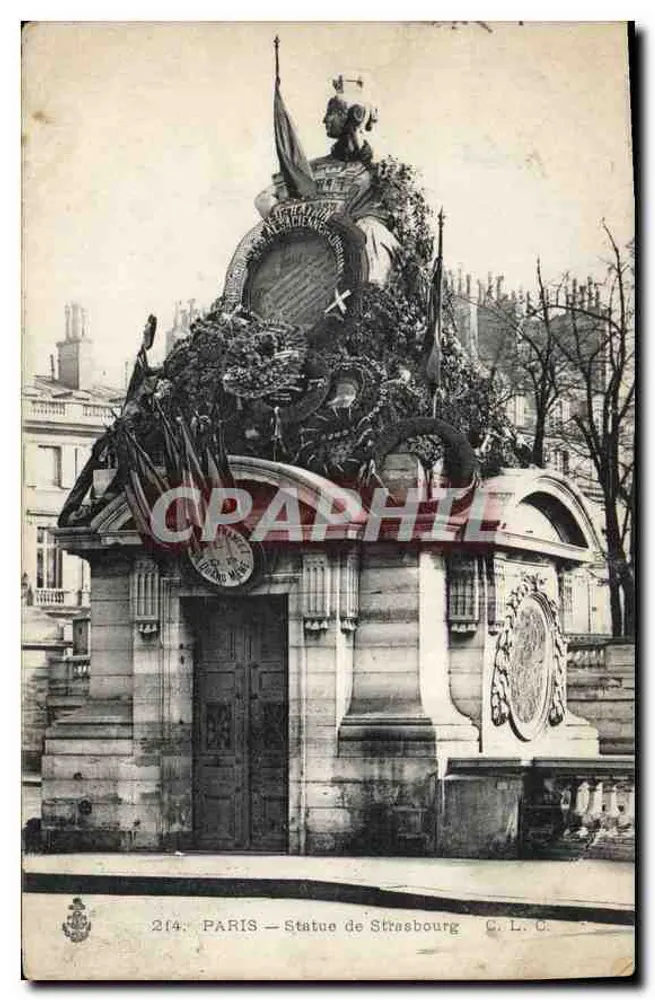 Paris — Estátua de Strasbourg — C. L. C. n°214 - Frente