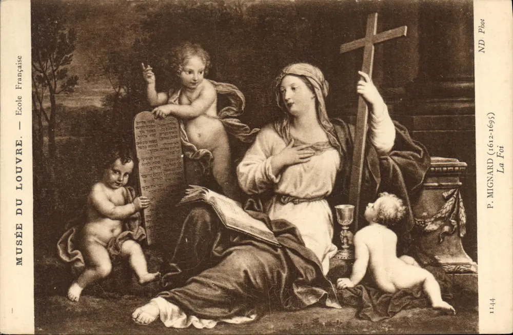 Sainte Marie — Gemälde von P. Mignard (1612-1695) — Louvre-Museum - Vorderseite