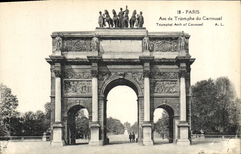 Arco do Triunfo do Carrousel — Paris — A. L. - Frente