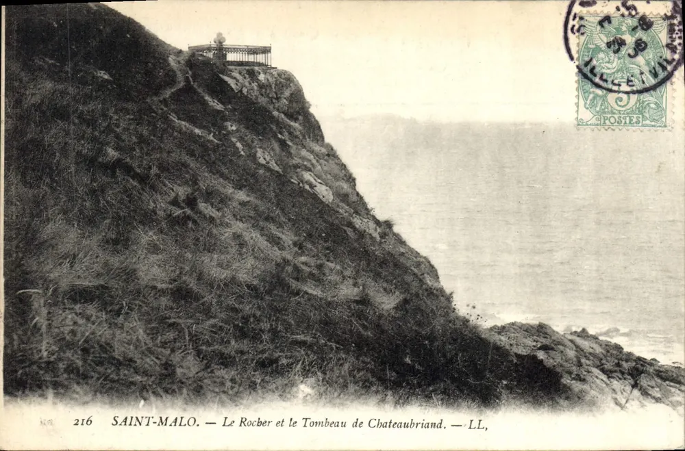 Saint-Malo — Der Felsen und das Grab von Chateaubriand — LL, n°216 - Vorderseite