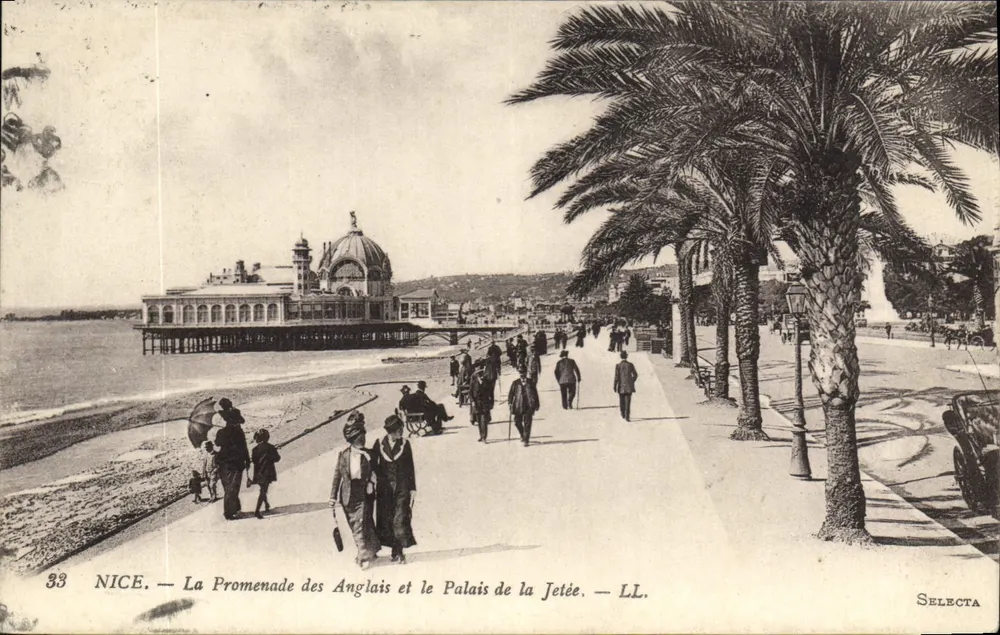 Nice — Die Promenade des Anglais und das Palais de la Jetée — Selecta - Vorderseite
