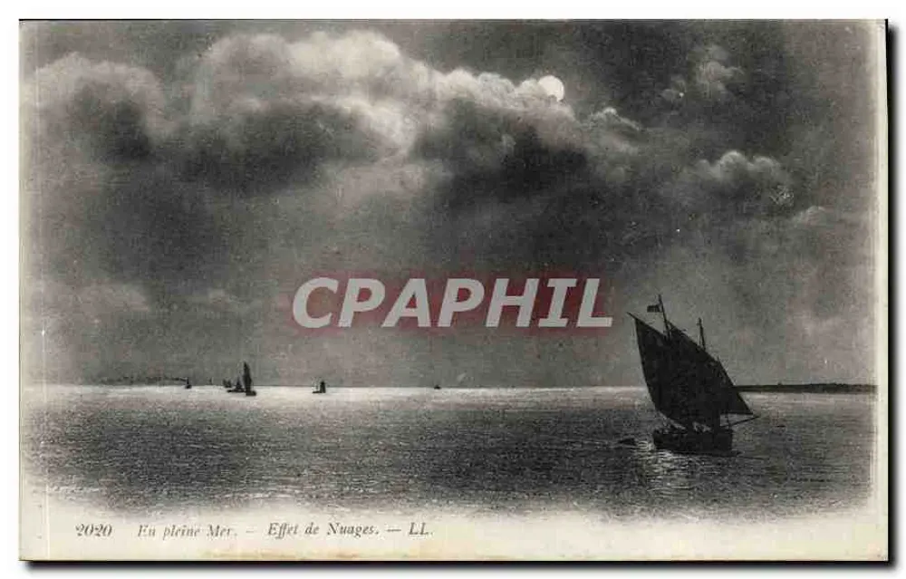 Multidão de barcos a vela — Efeito de Nuvens — LL - Frente