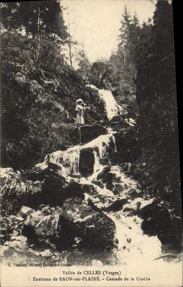 Tal von CELLES (Vosges) — Wasserfall der Cracha — G. Thomas, Verlag, Celles-sur-Plaine - Vorderseite