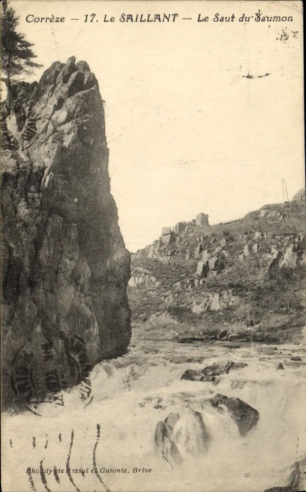 Le Saillant — De Zalto van de Zalm — Fototypie Bessol et Guionie, Brive - Voorkant