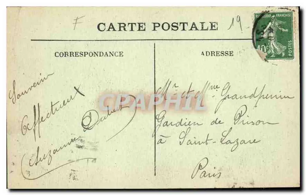 Le Saillant — De Zalto van de Zalm — Fototypie Bessol et Guionie, Brive - Achterkant