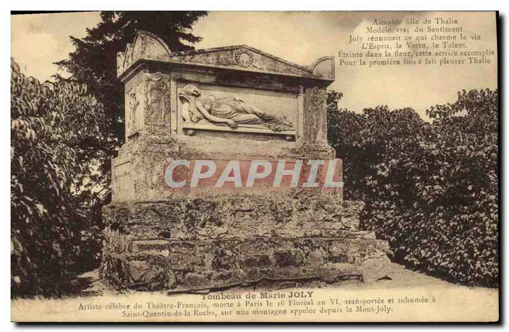 मारी जोली का समाधि — फ्रांसीसी थिएटर के प्रसिद्ध कलाकार — अज्ञात प्रकाशक, श्रृंखला संख्या अदृश्य - आगे