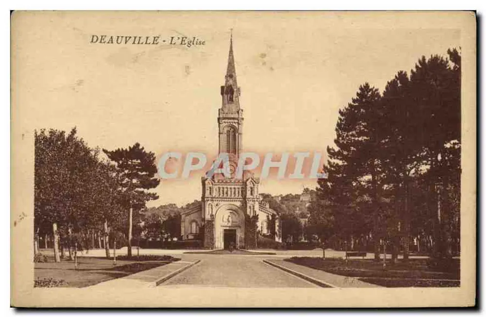 Deauville - A Igreja — editor: C. Miron, Deauville - Frente