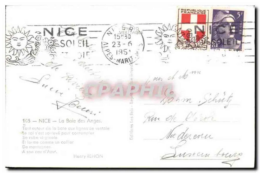 Nice — A Baía dos Anjos — Éditions Les Ibis - Verso