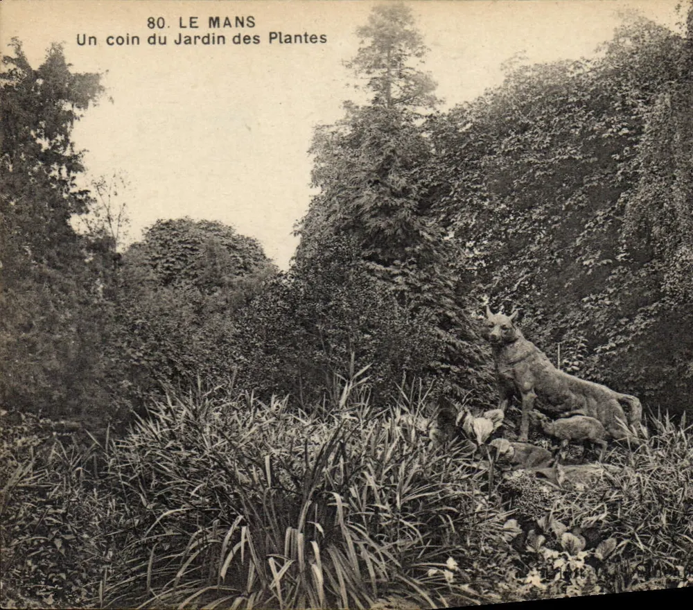 Le Mans — Ein Eckbereich des Jardin des Plantes — n°80 - Vorderseite