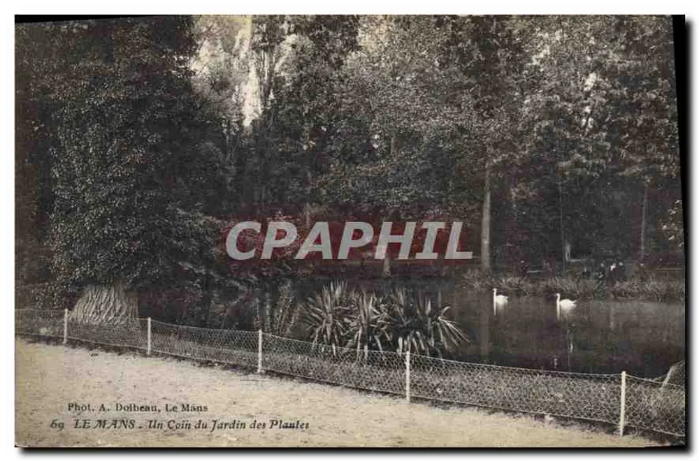 Le Mans - Ein Eckbereich des Jardin des Plantes — Fot. A. Dolbeau, Le Mans, Nr. 69 - Vorderseite