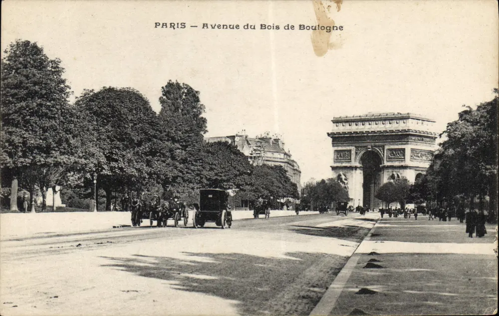Paris — Avenue du Bois de Boulogne — Arc de Triomphe - Vorderseite