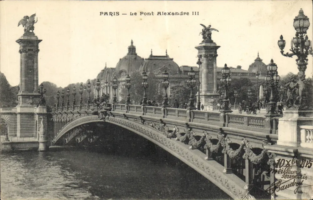 Paris — O Ponte Alexandre III — Baudry - Frente