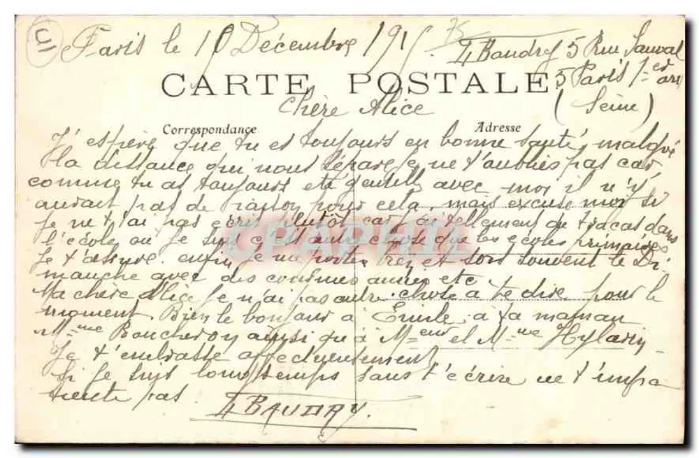 Paris — O Ponte Alexandre III — Baudry - Verso