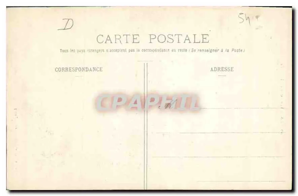 NANCY — Porta da Craffe — Héloïse dos Magasins Réunis, Nîmes - Verso