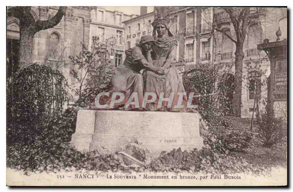 Nancy — 'Le Souvenir' Bronze-Monument, von Paul Dubois — n° 152 - Vorderseite