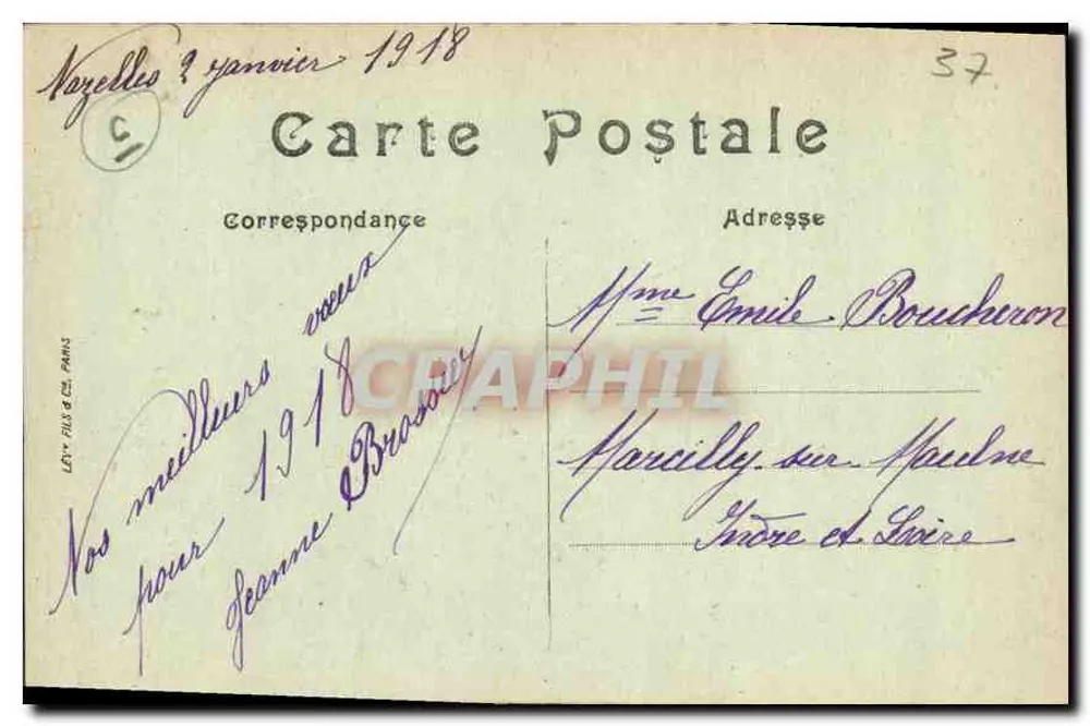 Env. de Amboise — A Pagode de Chanteloup — LL, n°71 - Verso