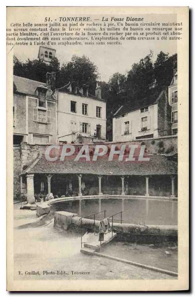 Tonnerre — La Fosse Dionne — E. Guillot, Photo-Edit., Tonnerre - Voorkant