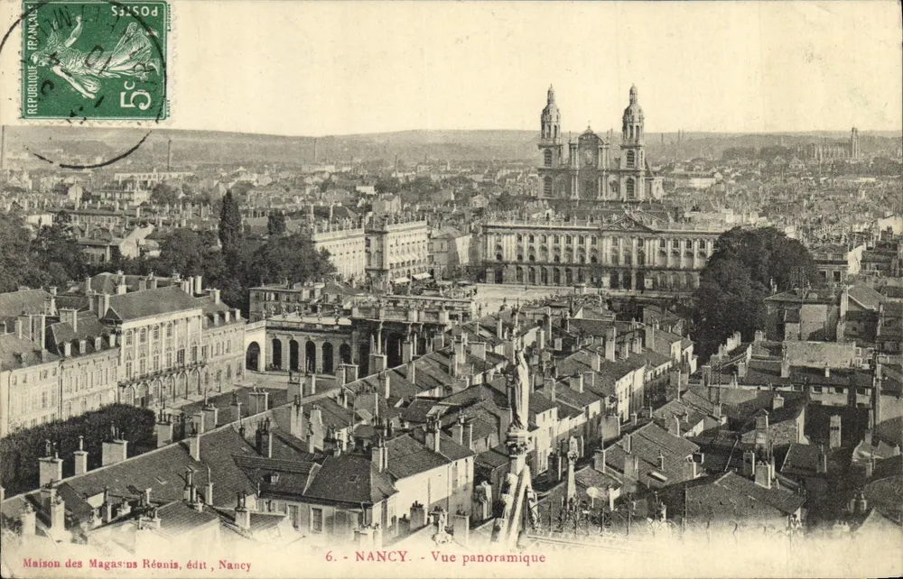 NANCY - Vista panorâmica — Maison des Magasins Réunis, editor, Nancy - Frente