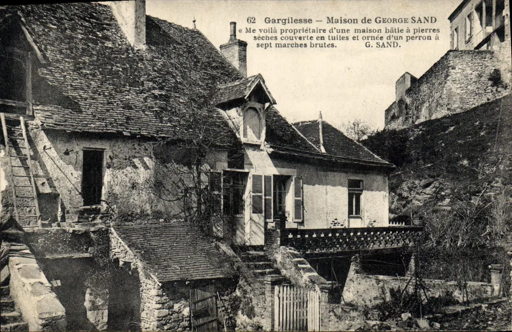 Gargilesse — Casa de George Sand — Editor G. SAND, n°62 - Frente