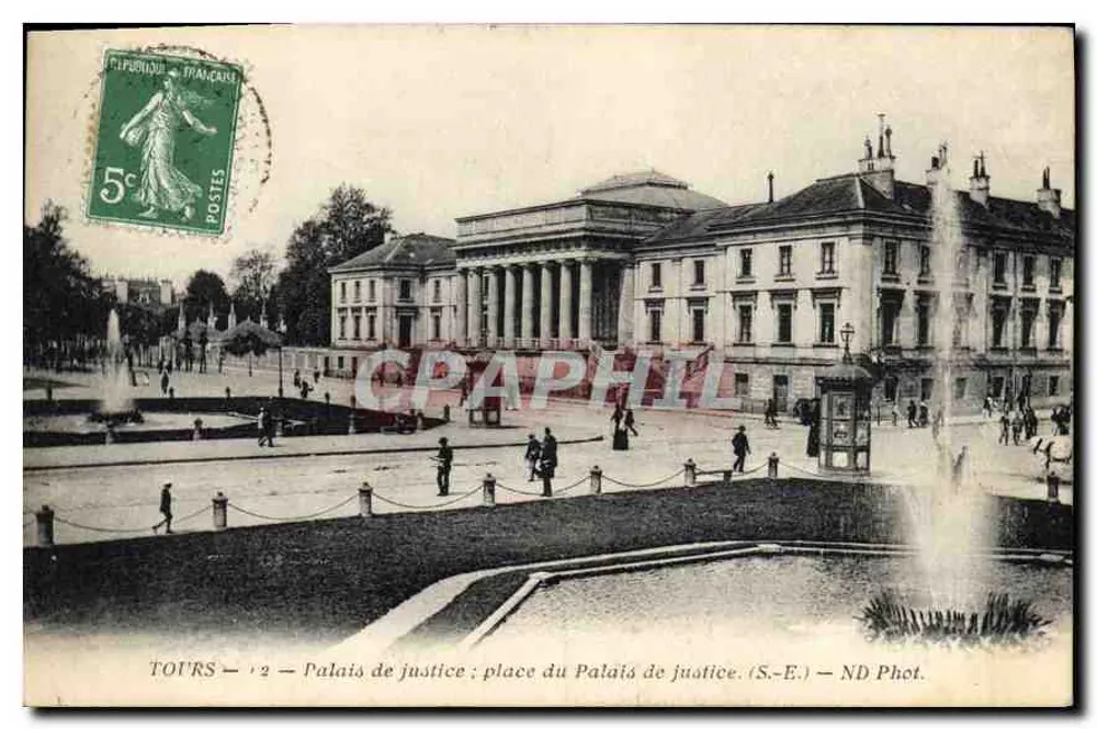 Tours — Justizpalast ; Platz des Justizpalasts — ND Phot. - Vorderseite