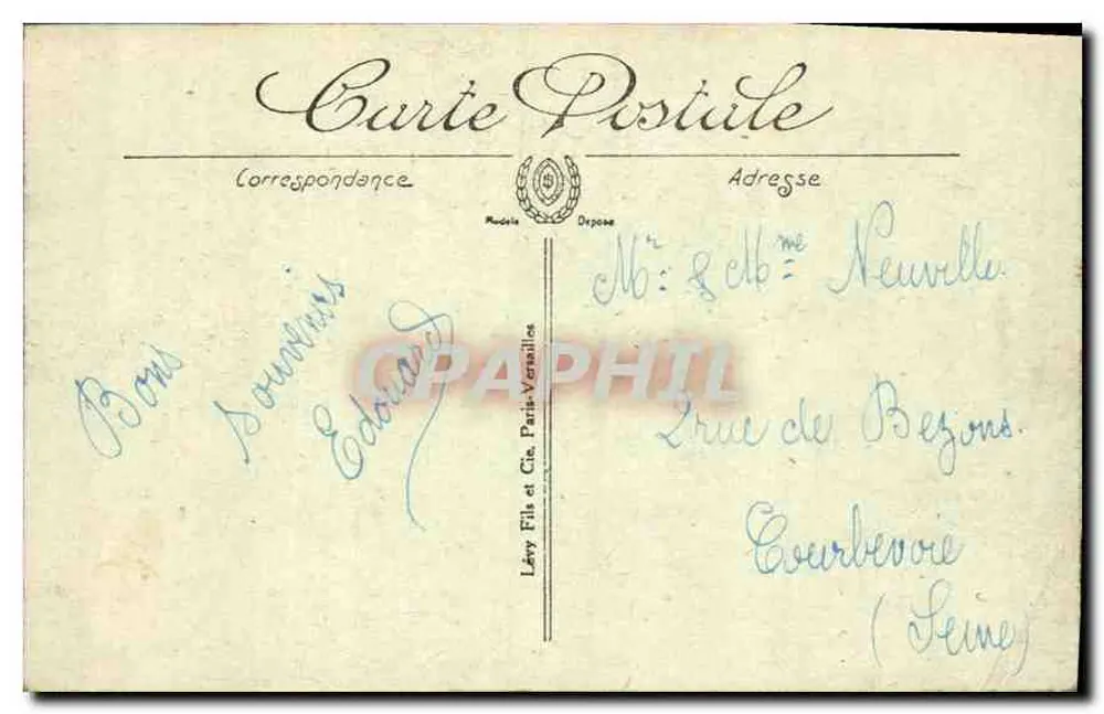 Bagnoles-de-l'Orne — künstlerische Ansicht zum Casino — I.L. - Rückseite