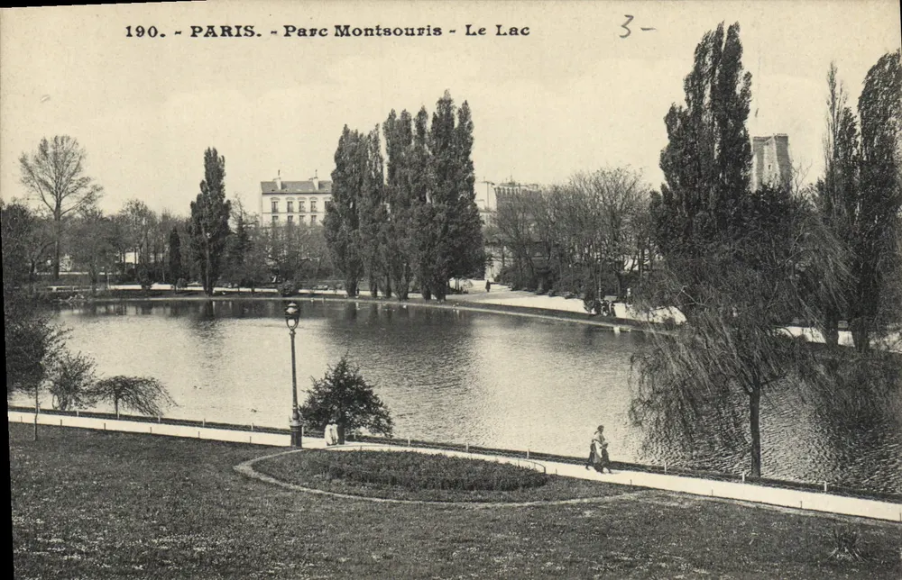 Paris - Parc Montsouris - Le Lac — edição não identificada, n° de série 190 - Frente
