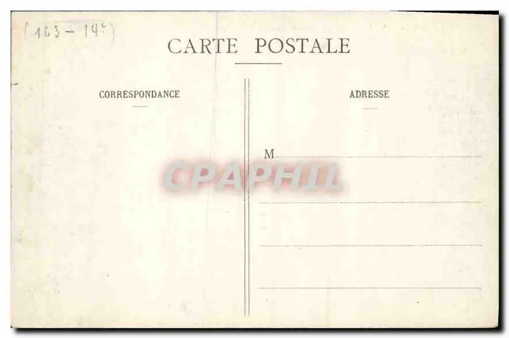 Paris - Parc Montsouris - Le Lac — edição não identificada, n° de série 190 - Verso