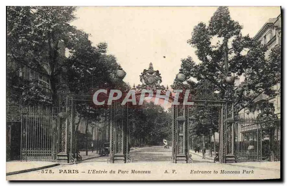 Paris – A Entrada do Parque Monceau — A.P. — n°575 - Frente