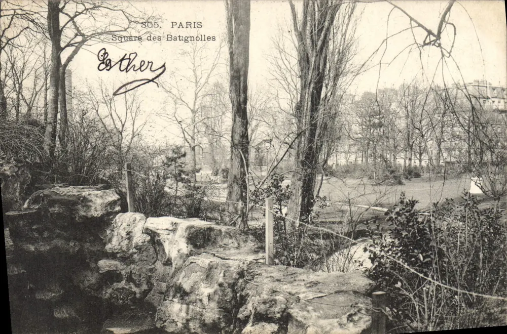 Praça dos Batignolles — Paris — editor Gothers, n° 305 - Frente