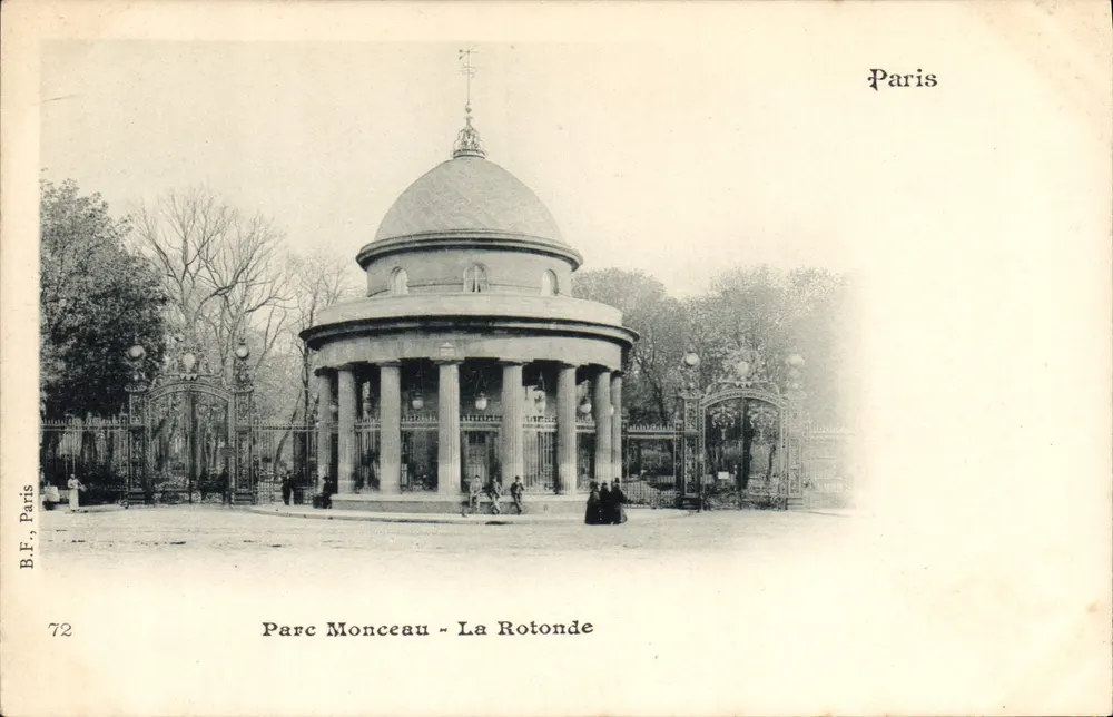 Parc Monceau - A Rotonda — Paris — B.F., Paris, n°72 - Frente
