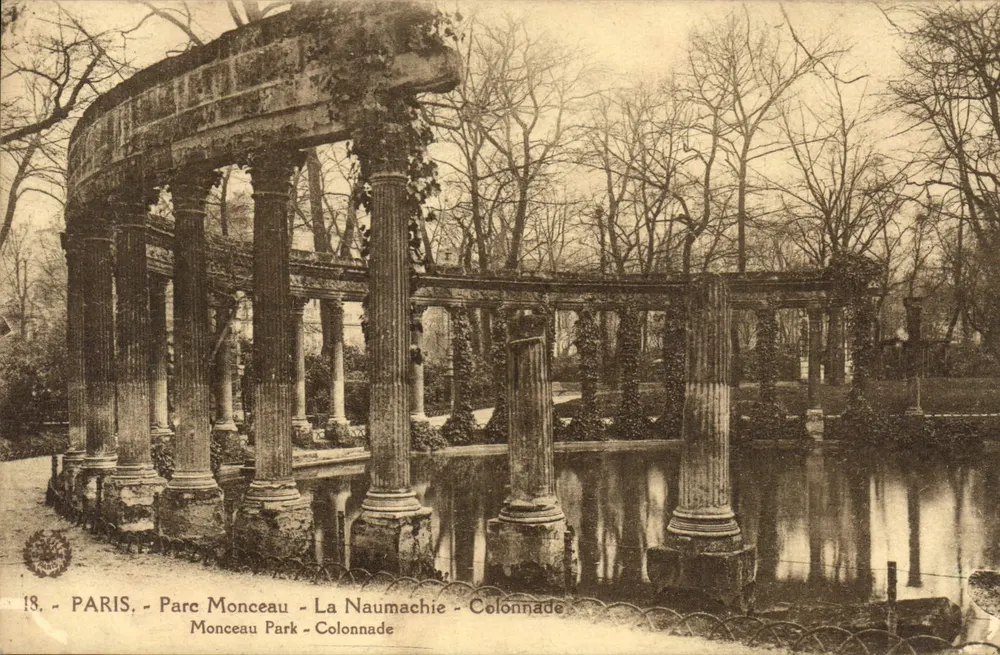 Paris - Parc Monceau - Die Naumachie - Säulenportikus - Vorderseite