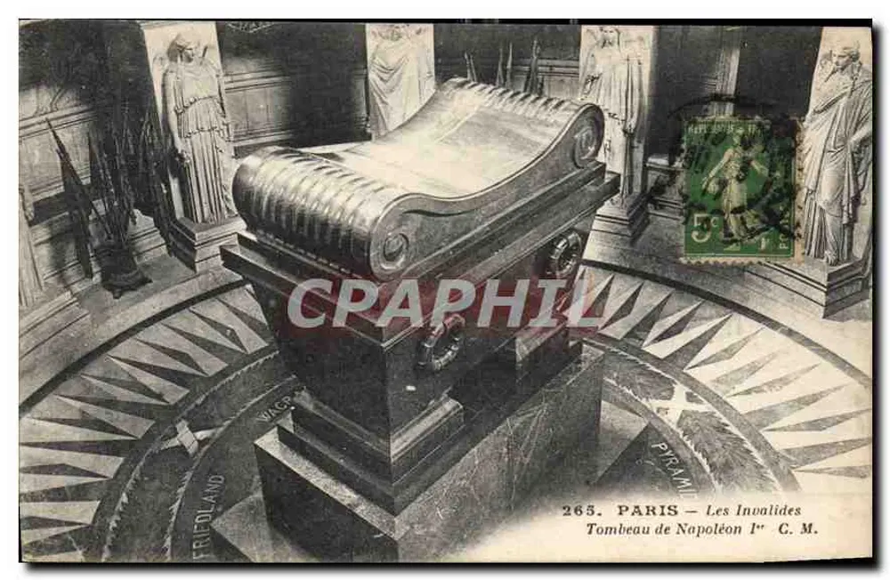 Paris — Os Invalidos — Túmulo de Napoleão I — C.M. n°265 - Frente