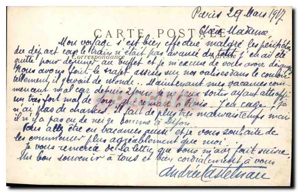 Paris — Os Invalidos — Túmulo de Napoleão I — C.M. n°265 - Verso