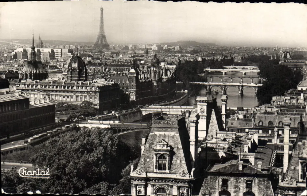 Paris — Panorama dos Sete Pontes — Éditions Chantal - Frente