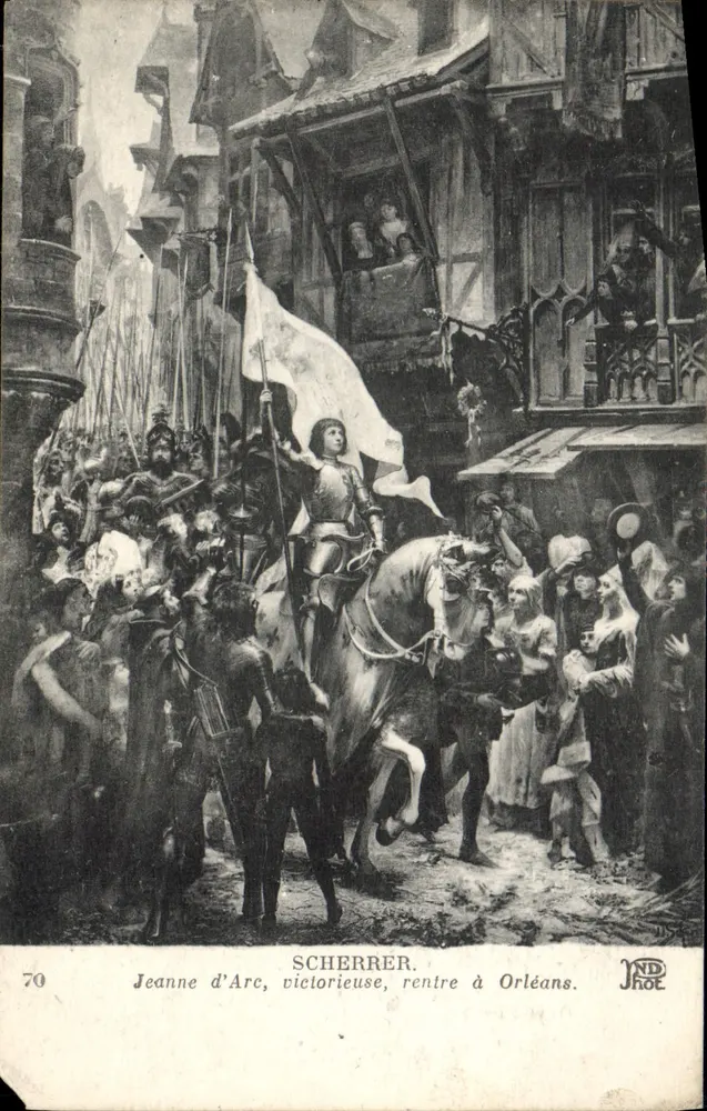Jeanne d'Arc, siegreich, kehrt nach Orléans zurück — Scherrer, Nr. 70 - Vorderseite
