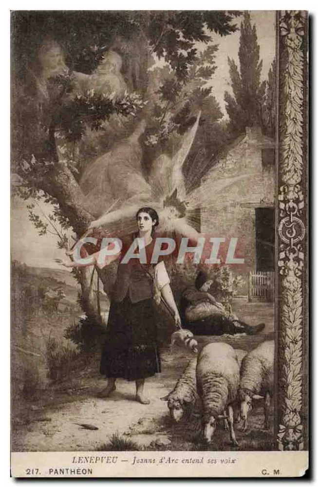 Jeanne d'Arc hört ihre Stimmen — Lenepevu — G. M. n° 217 - Vorderseite