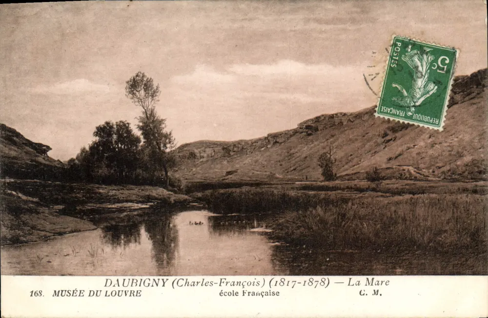 La Mare — Daubigny (Charles-François) (1817-1878) — französische Schule — C.M. - Vorderseite