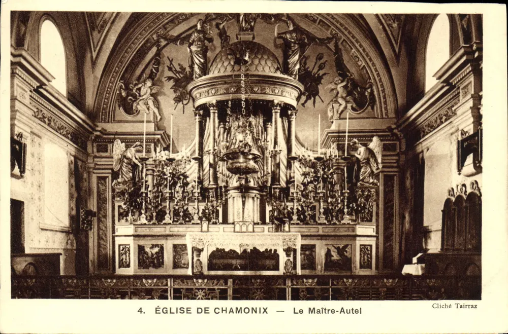 Kirche von Chamonix — Der Hauptaltar — Cliché Tairraz - Vorderseite