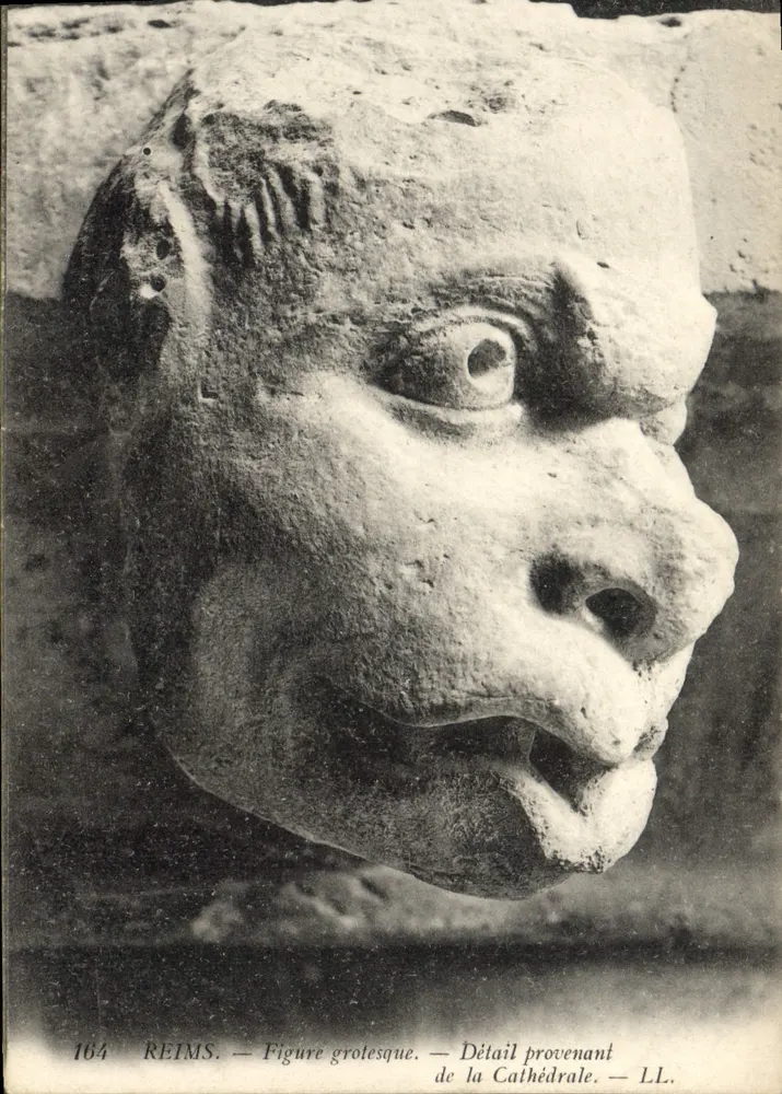 Reims — Groteske Figur — Detail aus der Kathedrale — LL. n° 164 - Vorderseite
