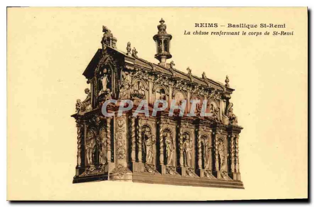 Reims — Basilique St-Remi — Die Schatzkammer, die den Körper des hl. Rémi enthält - Vorderseite