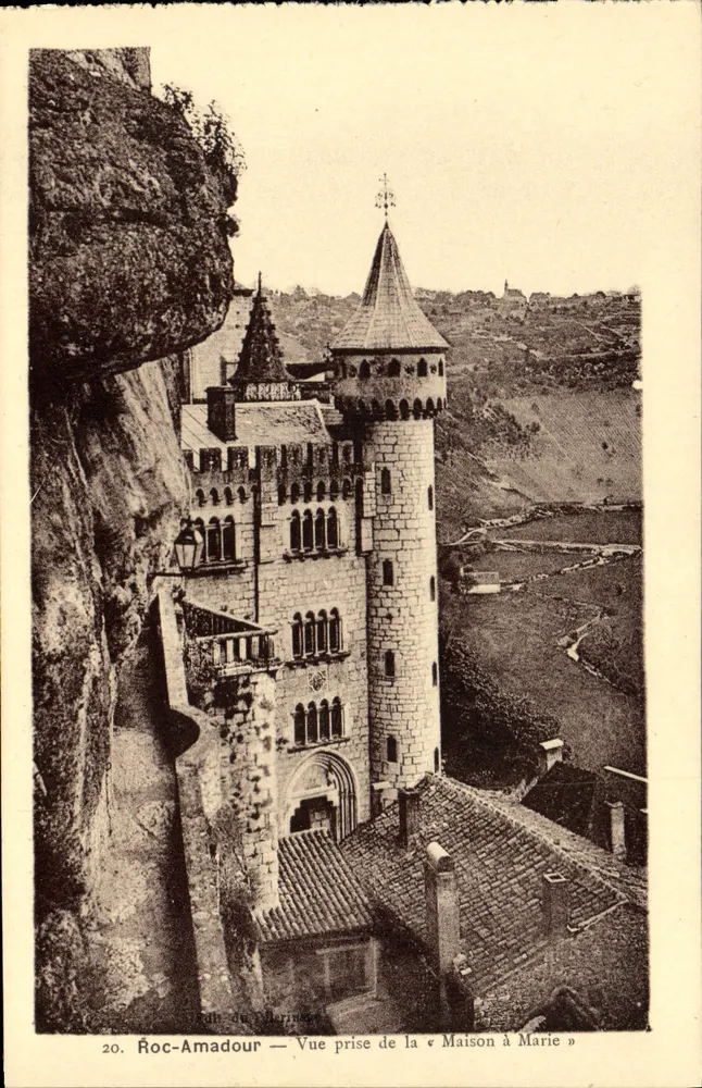 Roc-Amadour — Ansicht vom « Maison à Marie » — Impr. Phot. Henri Bessy, Toulouse - Vorderseite