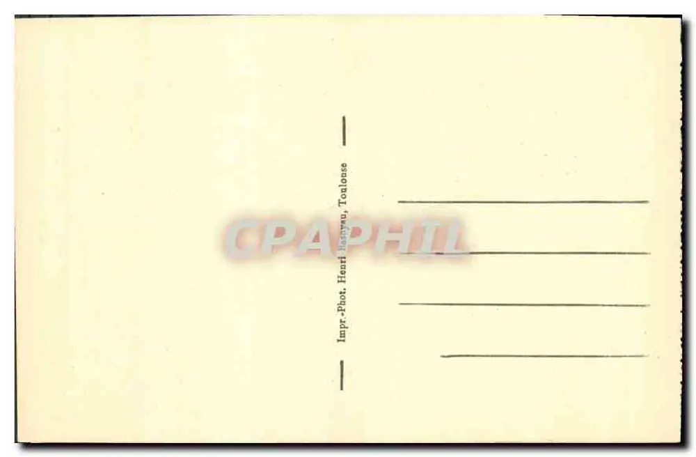 Roc-Amadour, Blick vom Hospitalet-Weg — Serie 22 — Impr. Phot. Henri Hesnuu, Toulouse - Rückseite