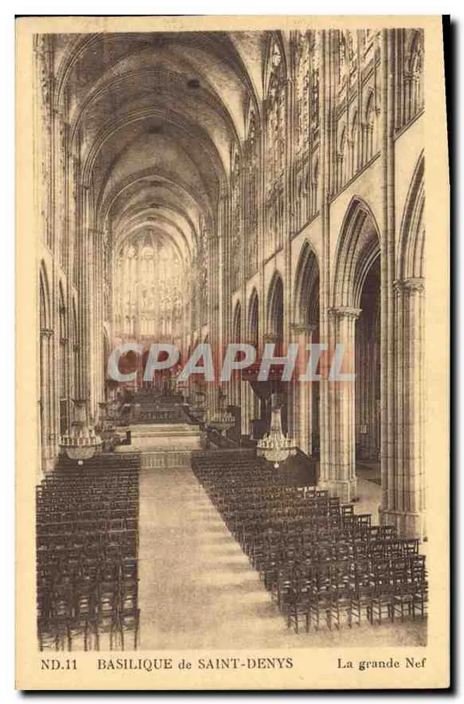 Basílica de São Denís — A grande Nave — ND.11 - Frente