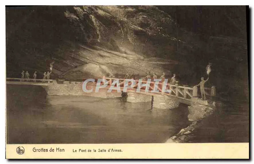 Han-Höhlen — Die Brücke der Waffenkammer — Verlag: S.A. des Grottes de Han-sur-Lesse et de Rochefort, Nr. 14 - Vorderseite