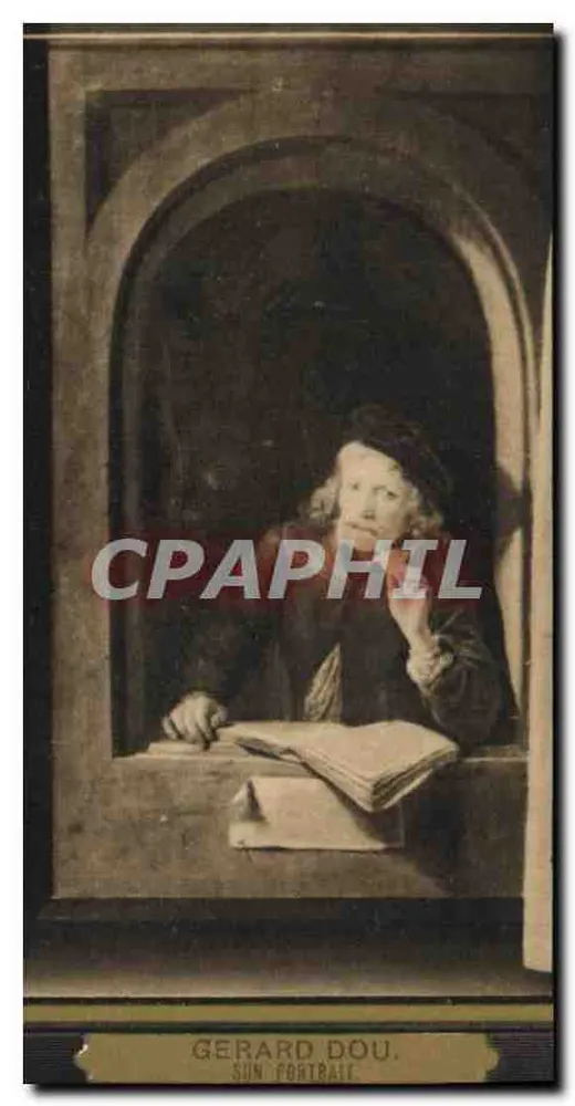 Retrato de Gerhard Dou — obra de Gerhard Dou — editor P. L. Paris - Frente