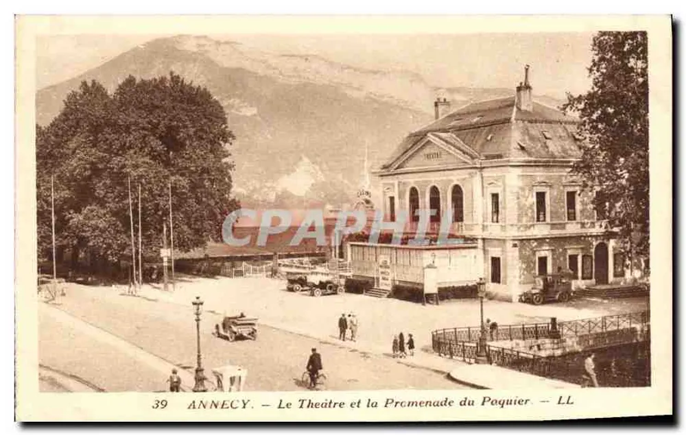 Annecy — Das Theater und die Promenade du Paquier — LL - Vorderseite