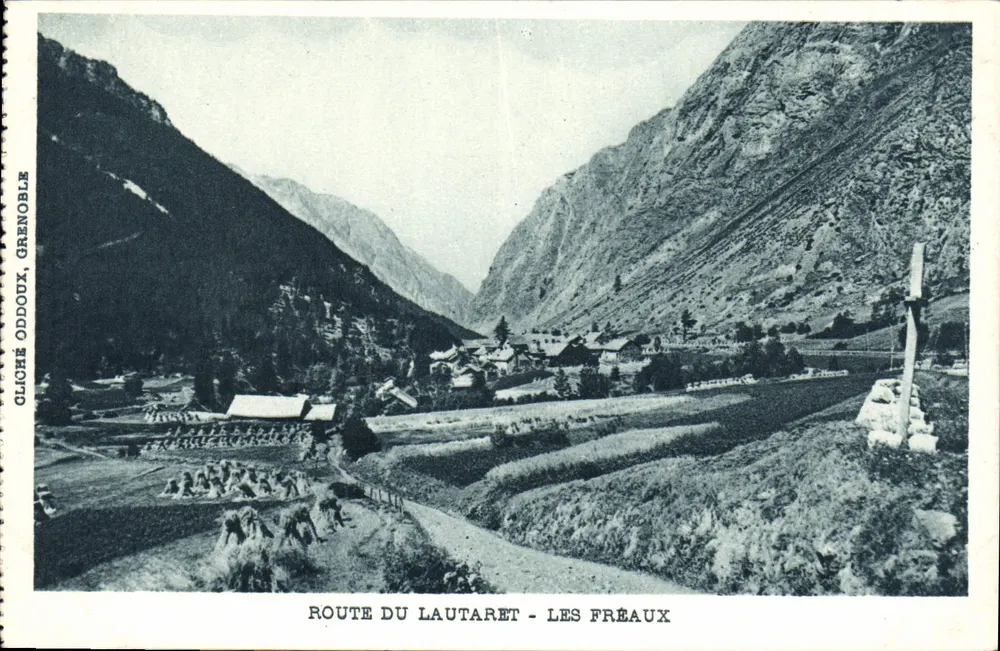 Estrada do Lautaret - Les Fréaux — cliché Oddé, Grenoble - Frente