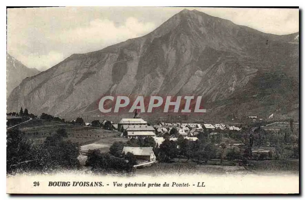 Bourg d'Oisans — Vista geral tirada do Pontet — LL - Frente